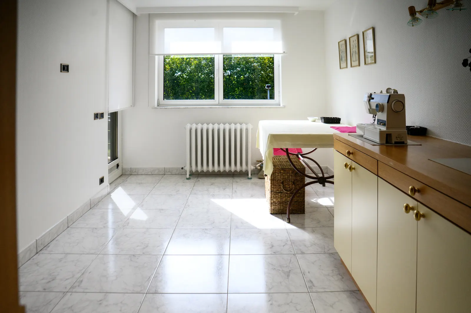 Hobbykamer, makkelijk om te vormen tot derde slaapkamer